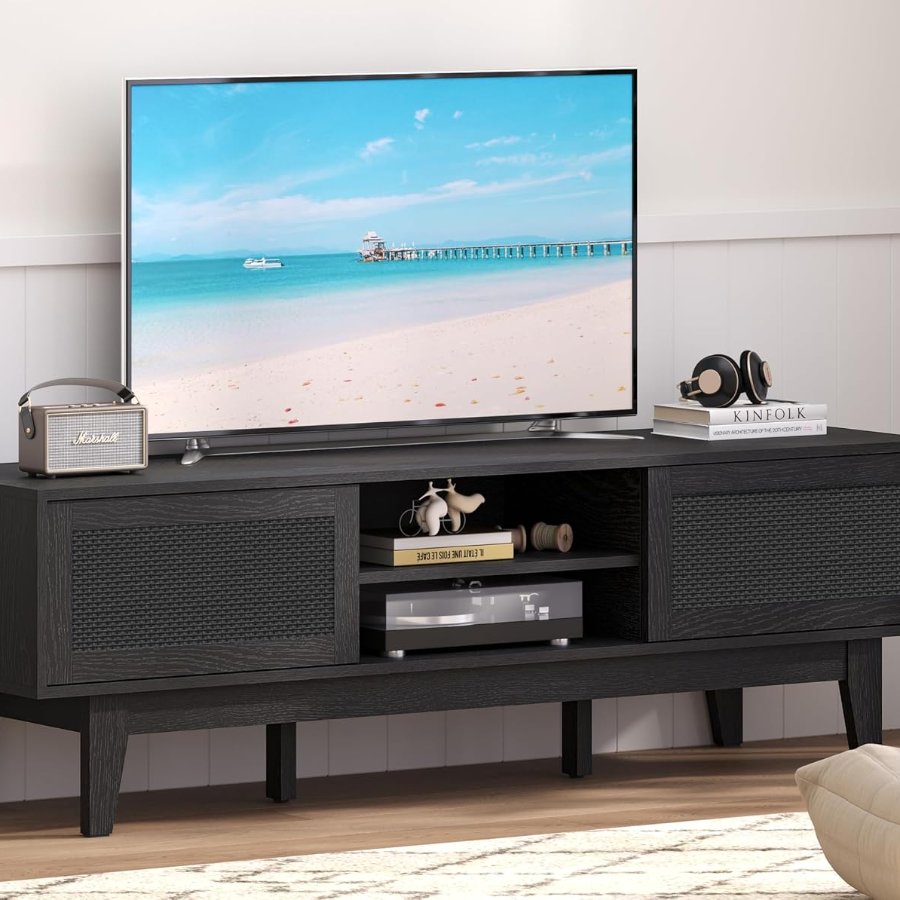 Xixini Boho TV Stand for 55 65 Inch TV